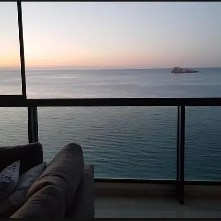 公寓 Primera Linea Playa Levante Piso 21 Vistas Infinitas Al Mar Y Montana 貝尼多姆