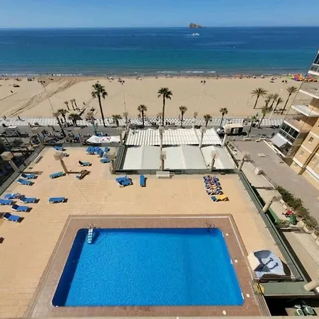 Primera Linea Playa Levante Piso 21 Vistas Infinitas Al Mar Y Montana 貝尼多姆
