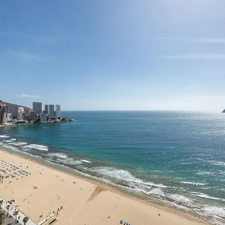 Lejlighed Primera Linea Playa Levante Piso 21 Vistas Infinitas Al Mar Y Montana