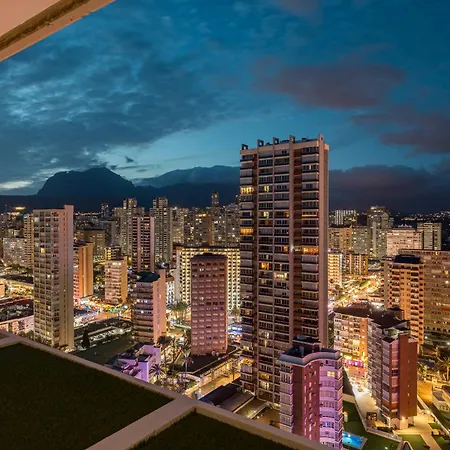 Primera Linea Playa Levante Piso 21 Vistas Infinitas Al Mar Y Montana Lejlighed Benidorm