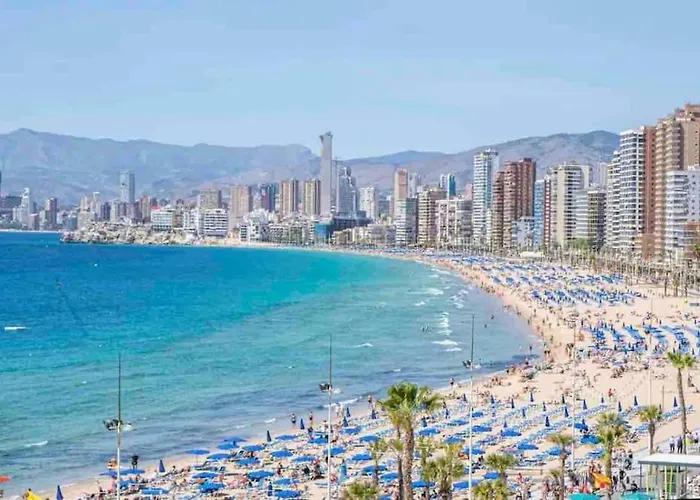 Primera Linea Playa Levante Piso 21 Vistas Infinitas Al Mar Y Montana Appartement Benidorm