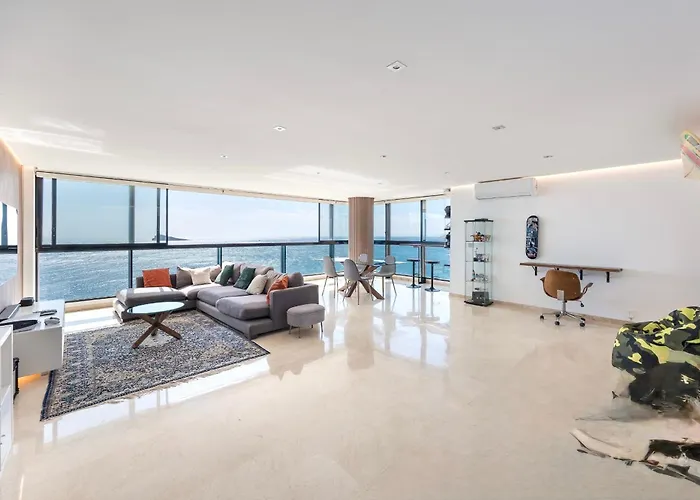 Primera Linea Playa Levante Piso 21 Vistas Infinitas Al Mar Y Montana * 貝尼多姆