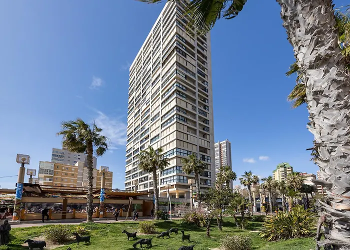 公寓 Primera Linea Playa Levante Piso 21 Vistas Infinitas Al Mar Y Montana *